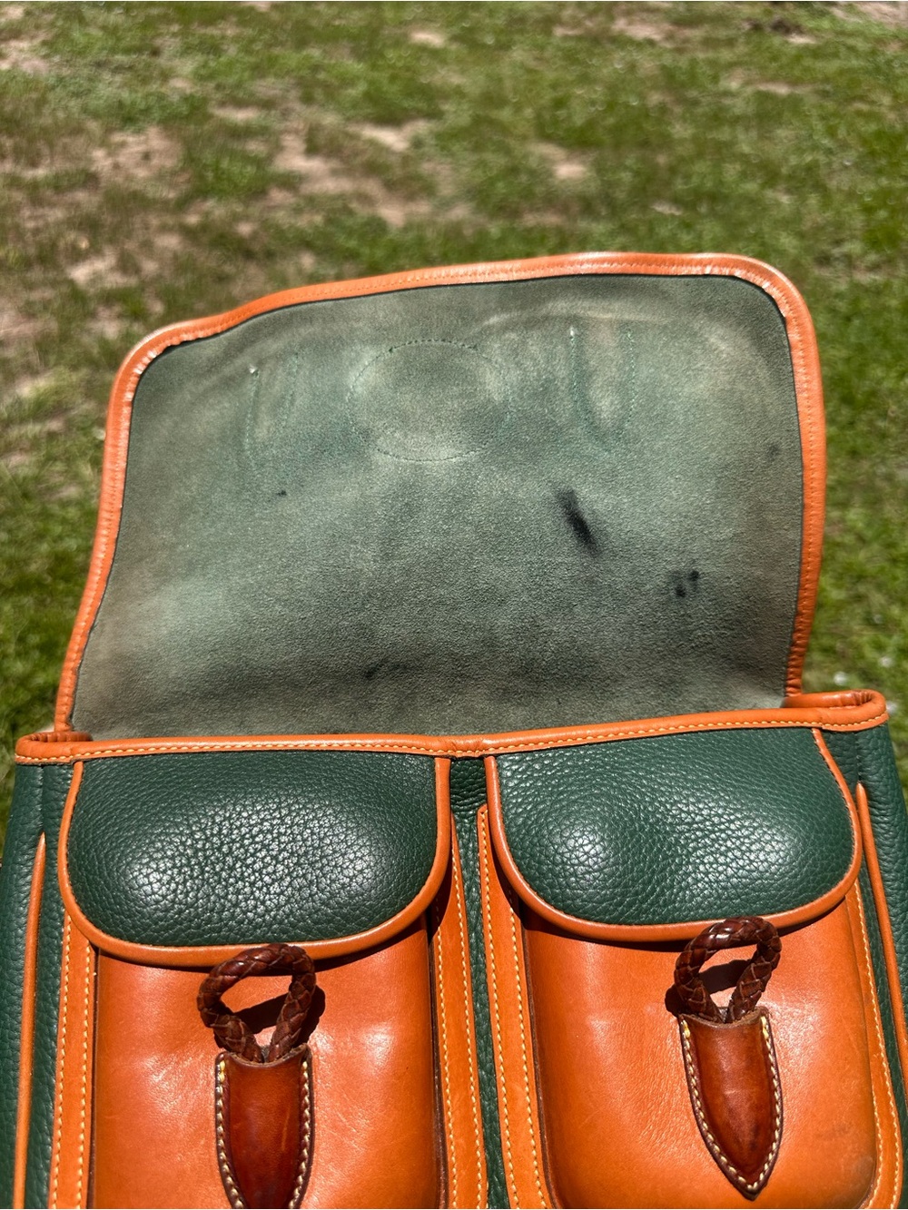 Dooney & Bourke vintage Double Pocket Outback Carrier purse - Picture 7 of 13